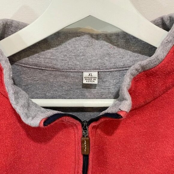 RARE Cypress Point Golf Club Pullover Men's 1/4 Zip Sweater Salmon Size XL - Picture 4 of 16